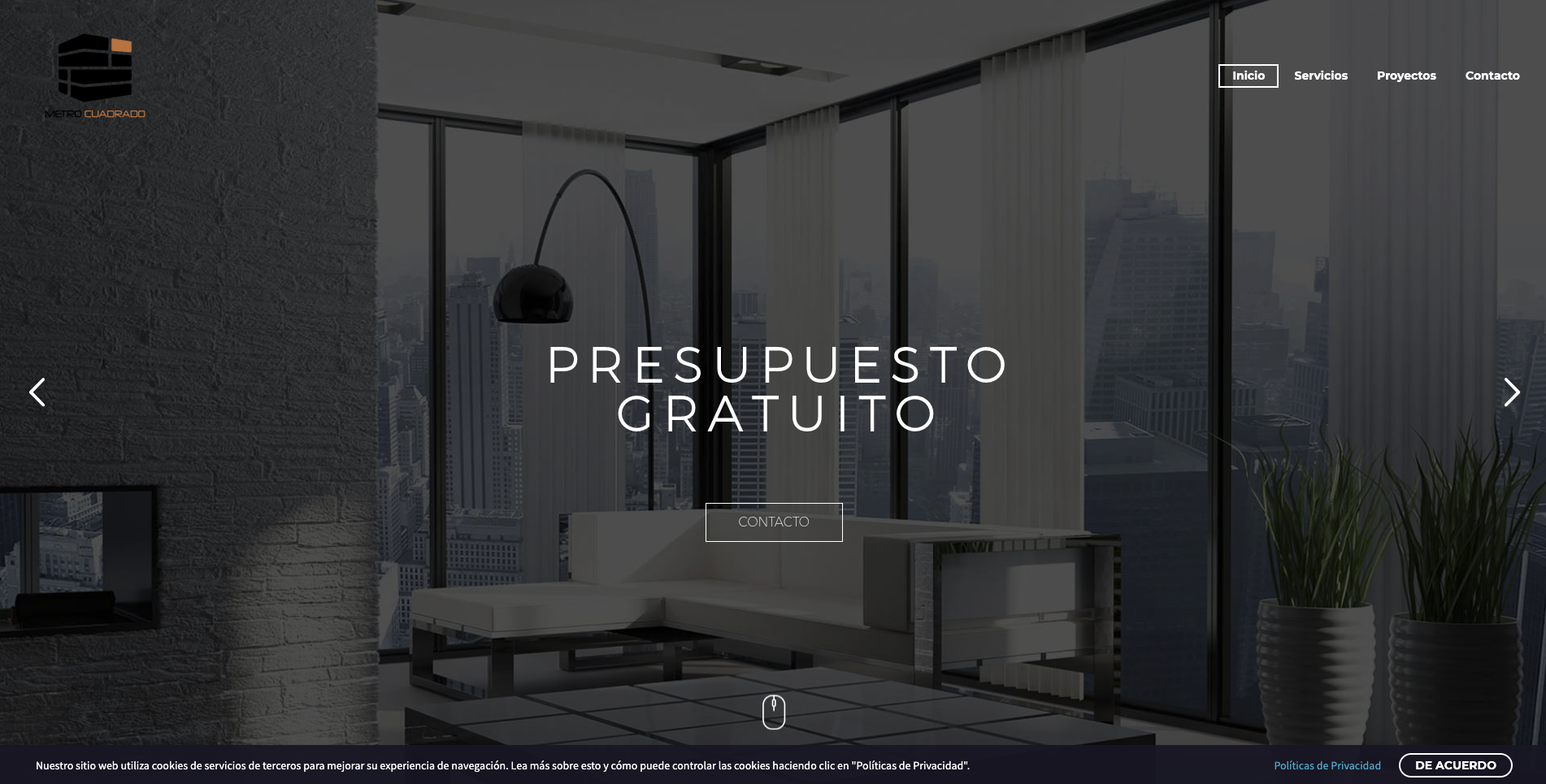 diseño web reformas metro cuadrado