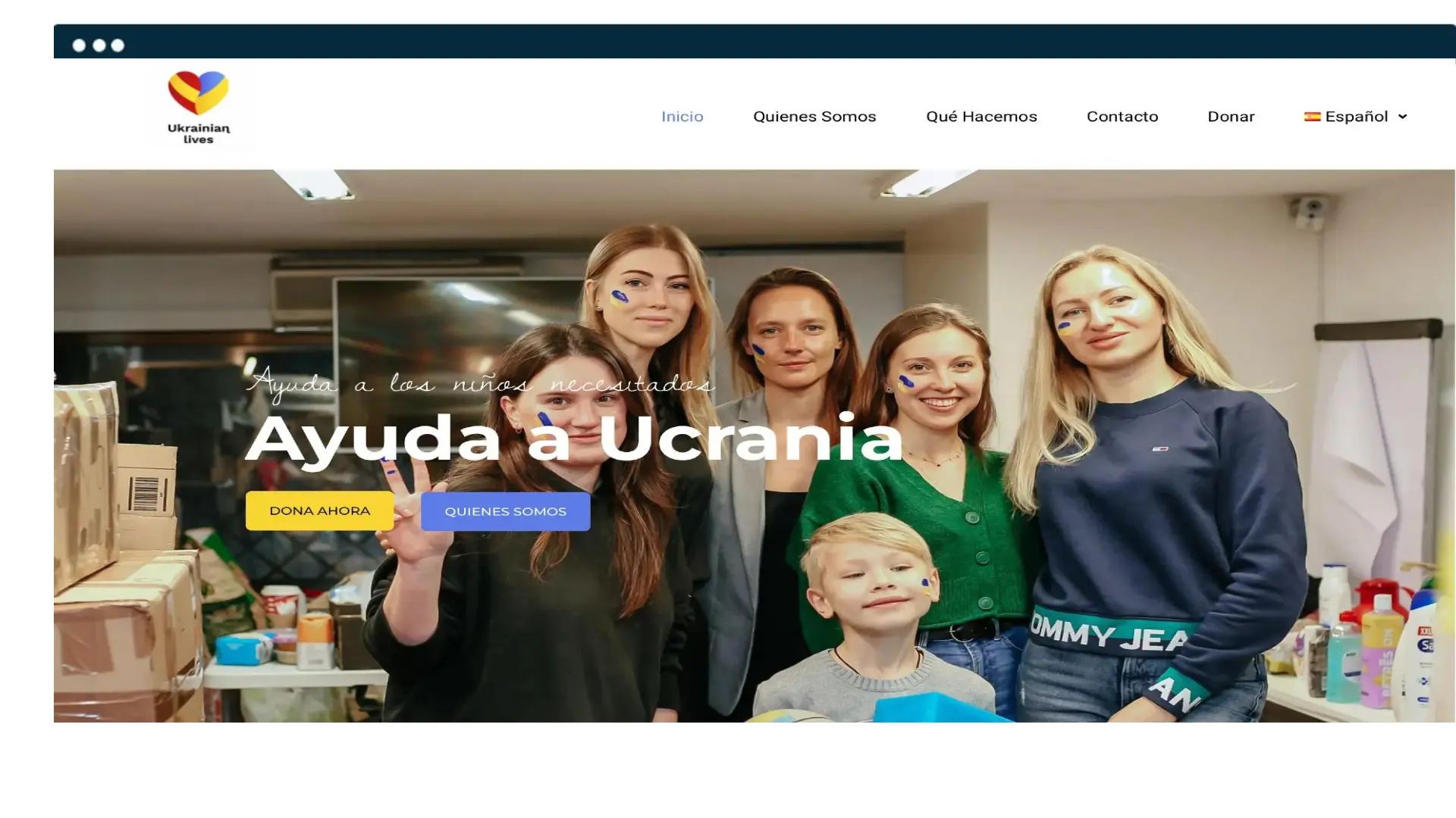 diseño wordpress ukrainian lives